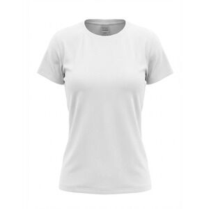 Gildan Heavy Cotton White T Shirt Womens Size Medium Casual Basic Tee